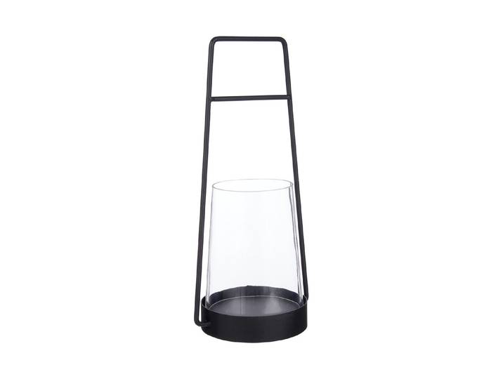 My Home Laterne Metall Schwarz 15.5 × 12.5 × 35.5