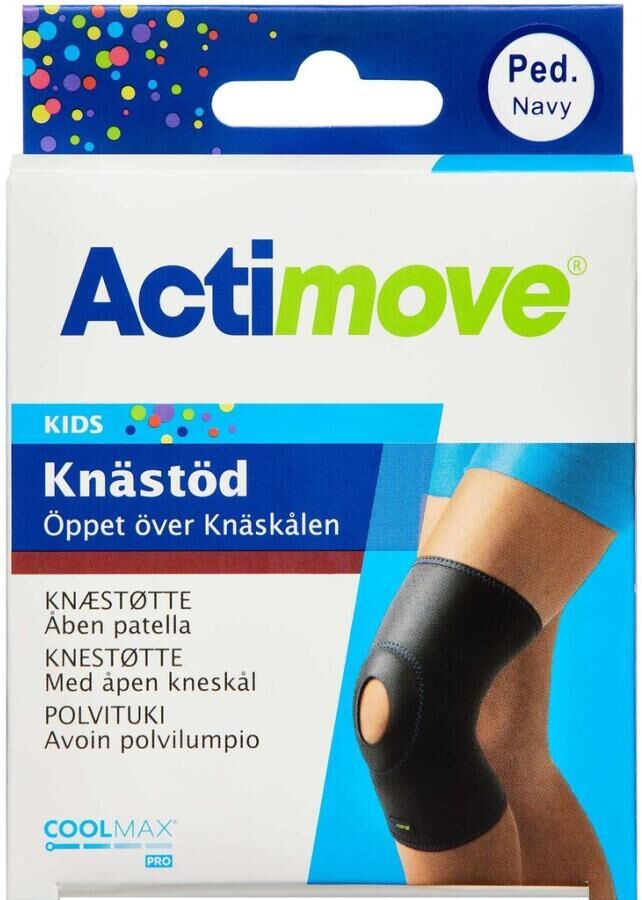 Actimove Knæstøtte Kids med åben patella Pediatric Medicinsk udstyr 1 navyst