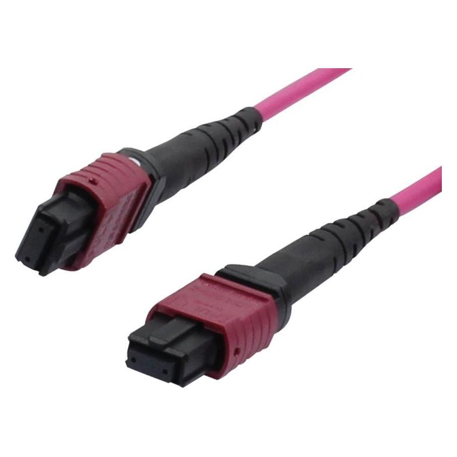 Synergy 21 LWL-MTP-Female Patchkabel OM4 LowLoss(ELite), 12 Faser, Typ B crossed, erika-violett, 5m (5 m) (S216789)