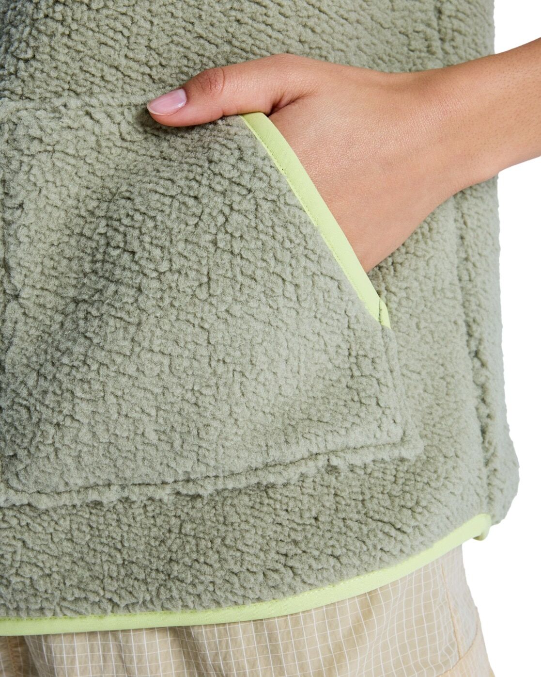 Pullunder ROXY "Boundless Spirit", Damen, Gr. XS, grün (olivgrün), Obermaterial: 100% Polyester., Pullover Pullunder
