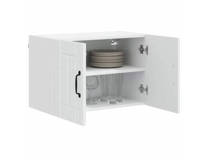 Armoire murale - - Élément haut cuisine - 2 pièces - Bois ingénierie - Blanc - 60x31x40 cm @17672