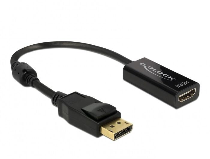 DeLOCK Adapter DisplayPort 1.2 Stecker zu HDMI Buchse 62609