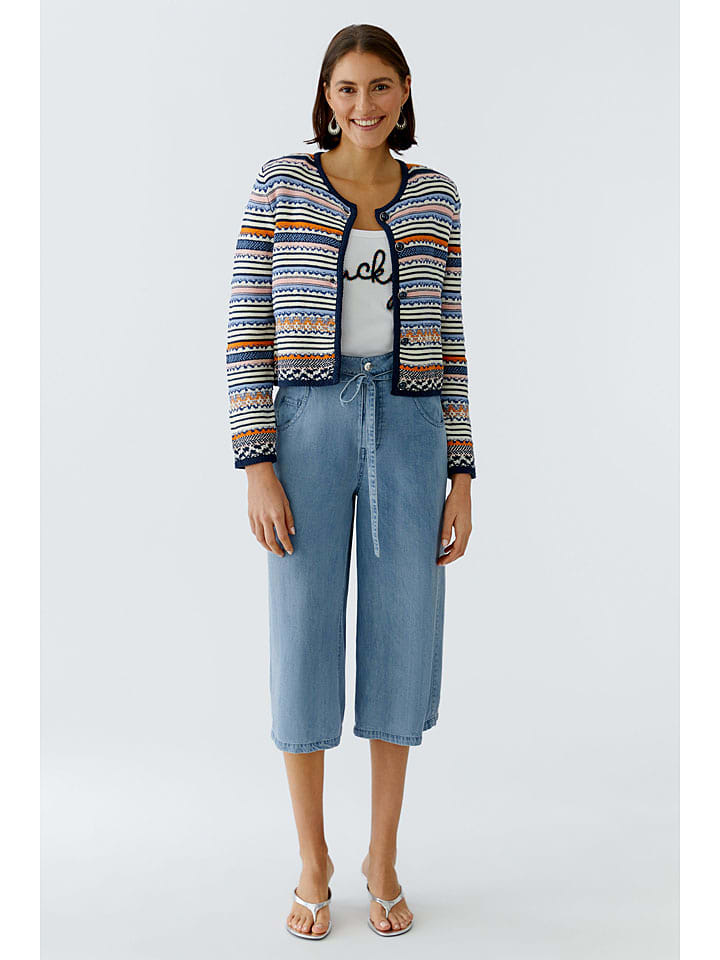 Oui Hose in Blau - 36