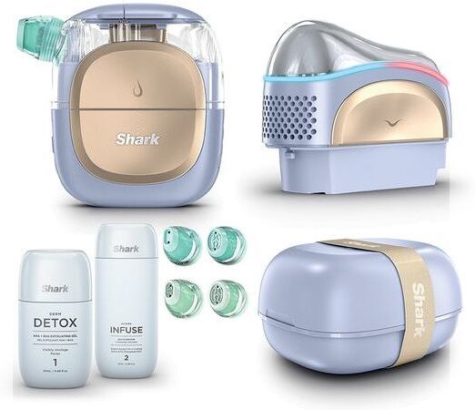 SHARK FacialPro Glow + DePuffi At Home Facial - Spa Purple, New