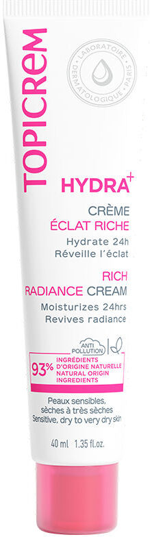 Topicrem HYDRA+ creme hidratante iluminador rico 40ml