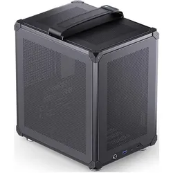 Jonsbo C6 (Mini-DTX, Mini-ITX), PC Gehäuse, Schwarz