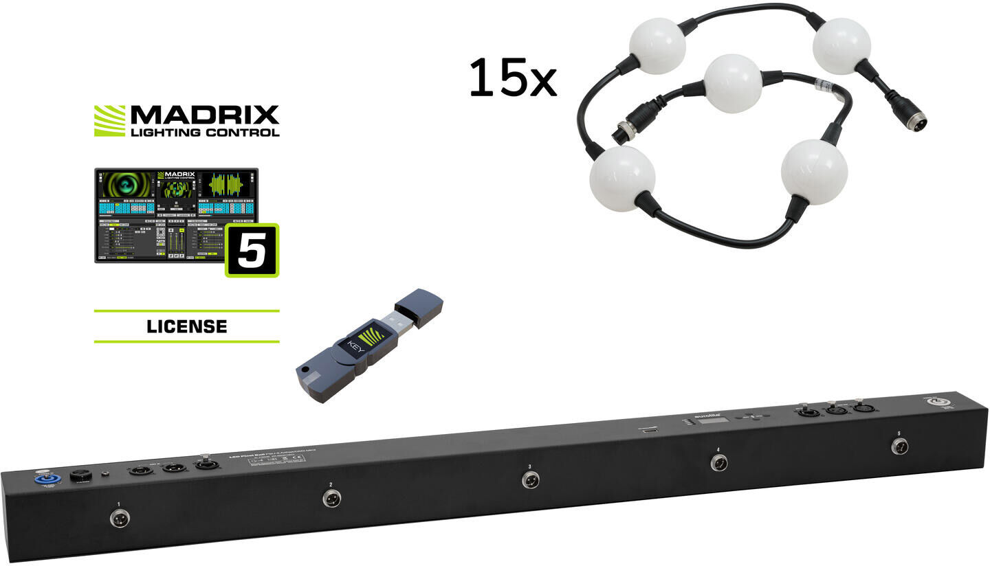 EuroLite Set Pixel Ball 360° Inkl. Madrix Start