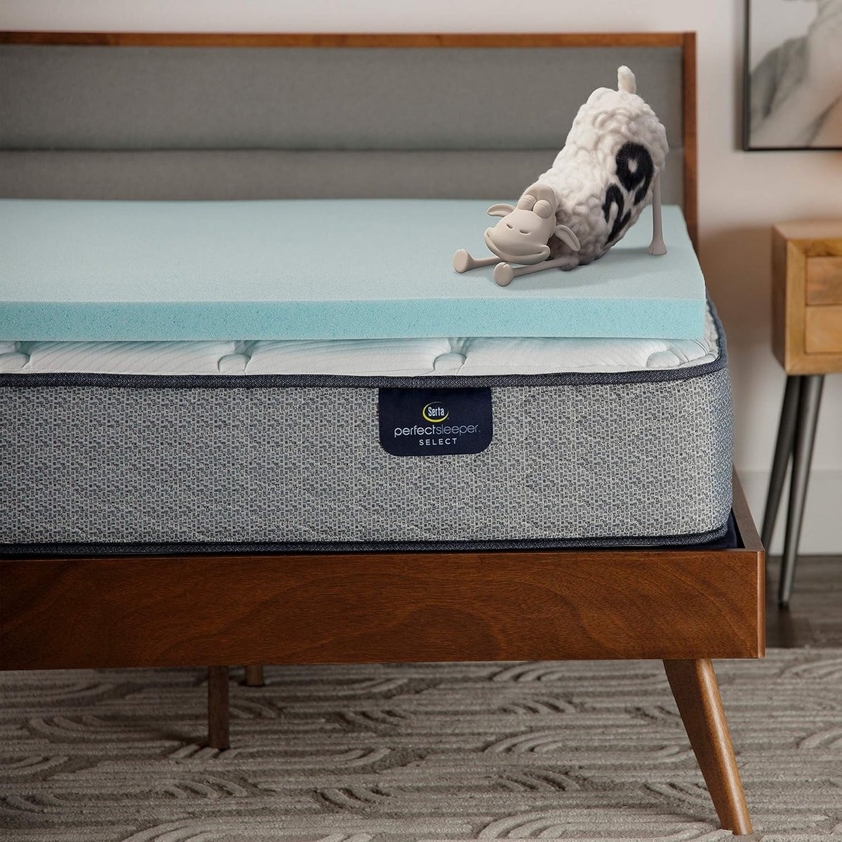 Verkoelende traagschuim matras topper voor uw matras - Twin maat