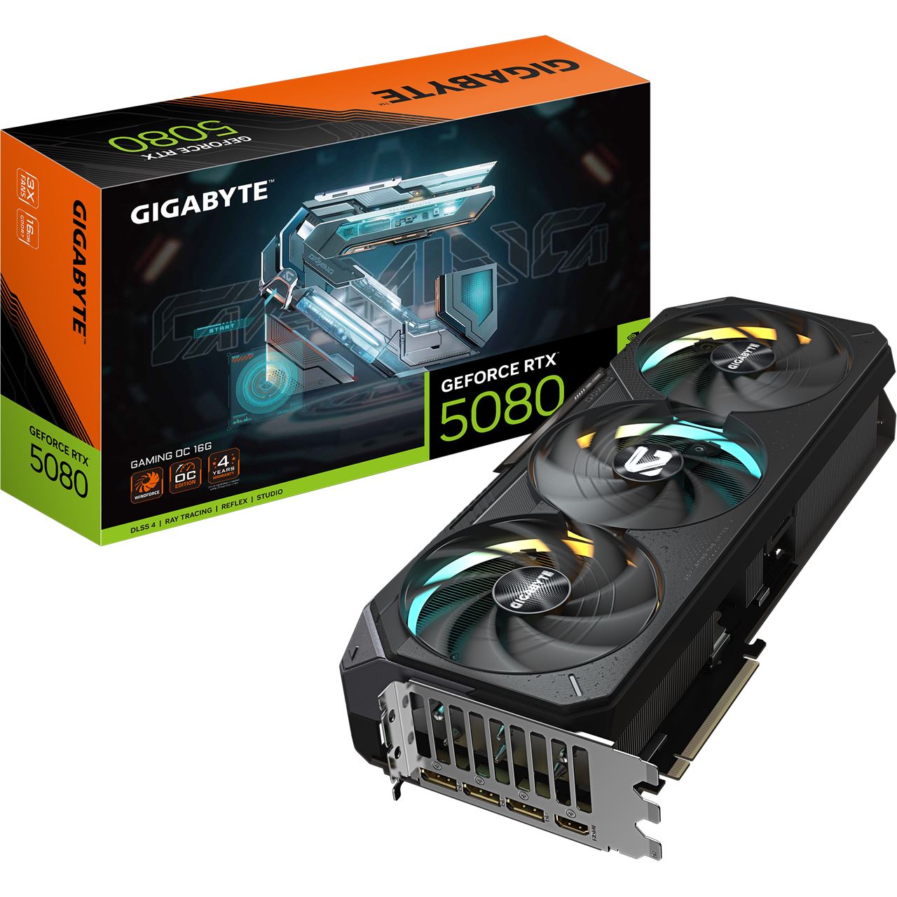 16GB Gigabyte GeForce RTX 5080 Gaming OC Aktiv PCIe 5.0 x16 (Retail)