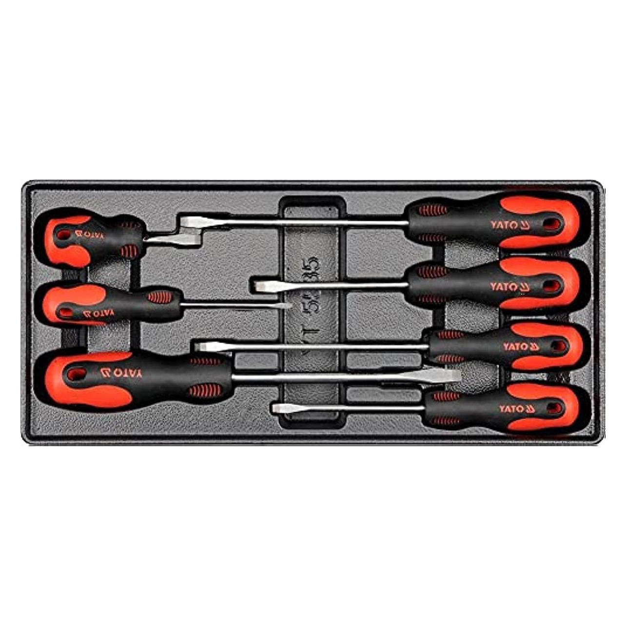 Yato Pvc Tray With 7pcs Slotted Screwdrivers (YT-5535)
