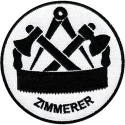 Job Stickaufnäher rund 80 mm für diverse Gewerke erhältlich