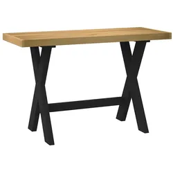 vidaXL Schreibtisch NOAIN X-Form-Beine 120x50x75 cm Massivholz Kiefer