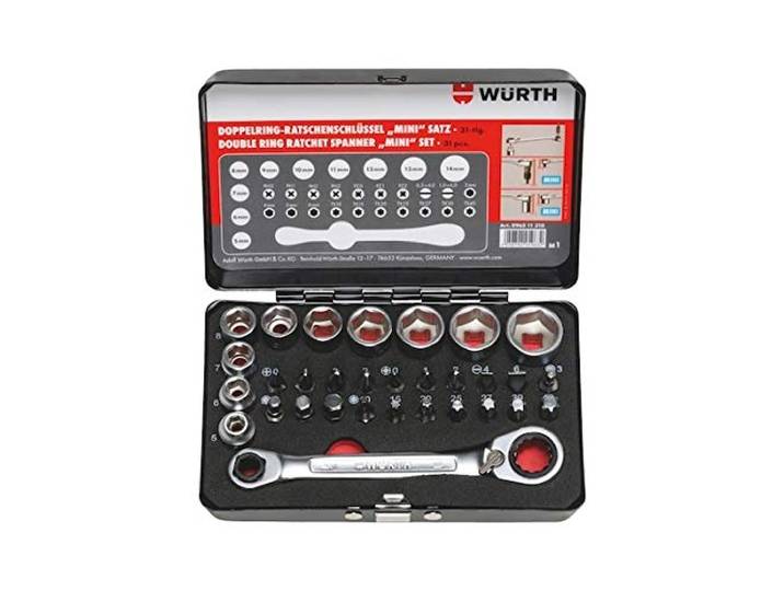 Würth 1/4 ratel sleutelset 31 delig mini 096511 310