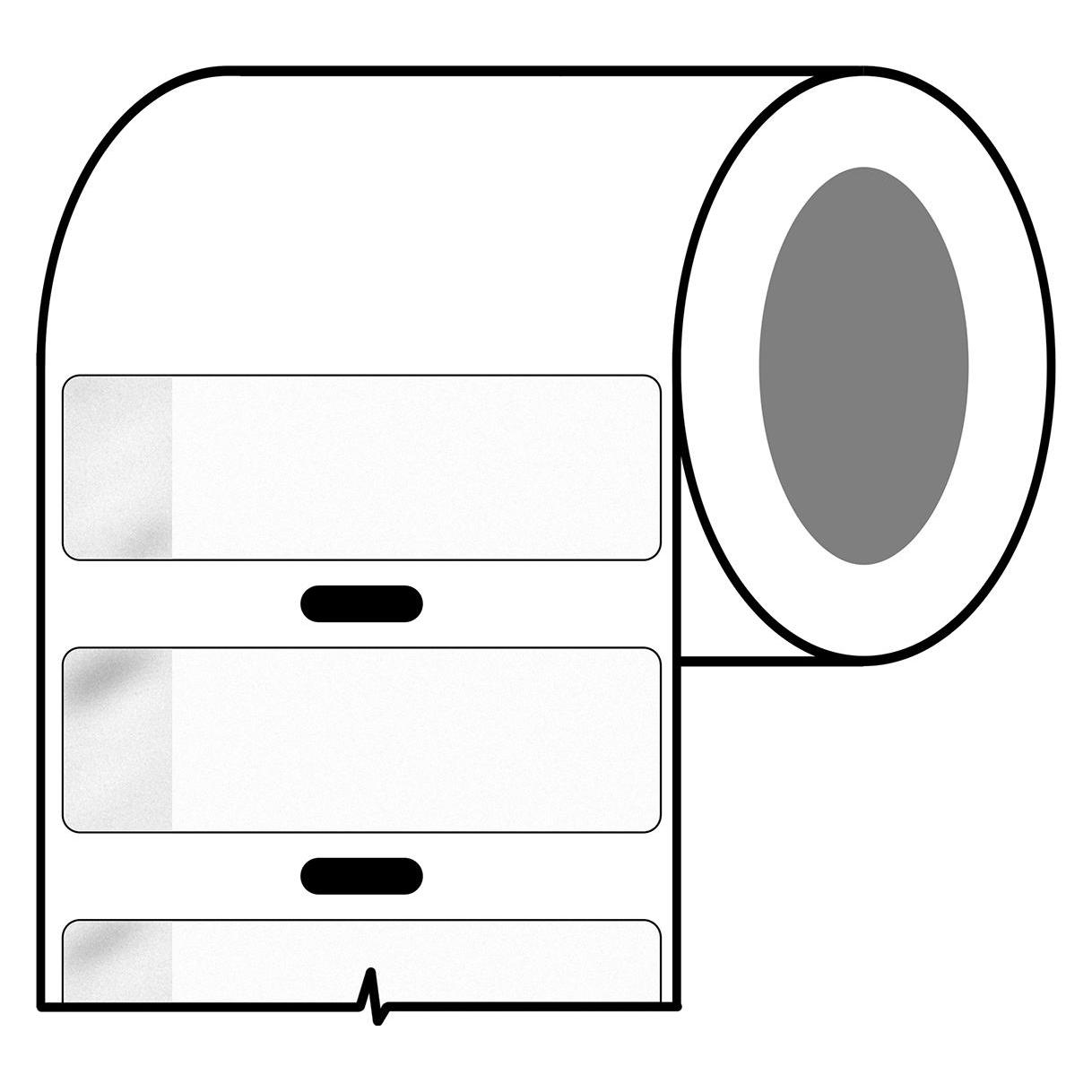 Brady BPT-638-461, Polyester, Weiss/Transparent, selbstlaminierend, 15.24 x 40.00(48.26) mm, perman (55 mm) (BPT-638-461)
