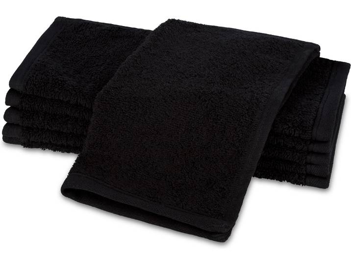 Seiftuch ROSS Vita 4004 , schwarz, B:30cm L:30cm, Frottier, Handtücher, Seiftuch