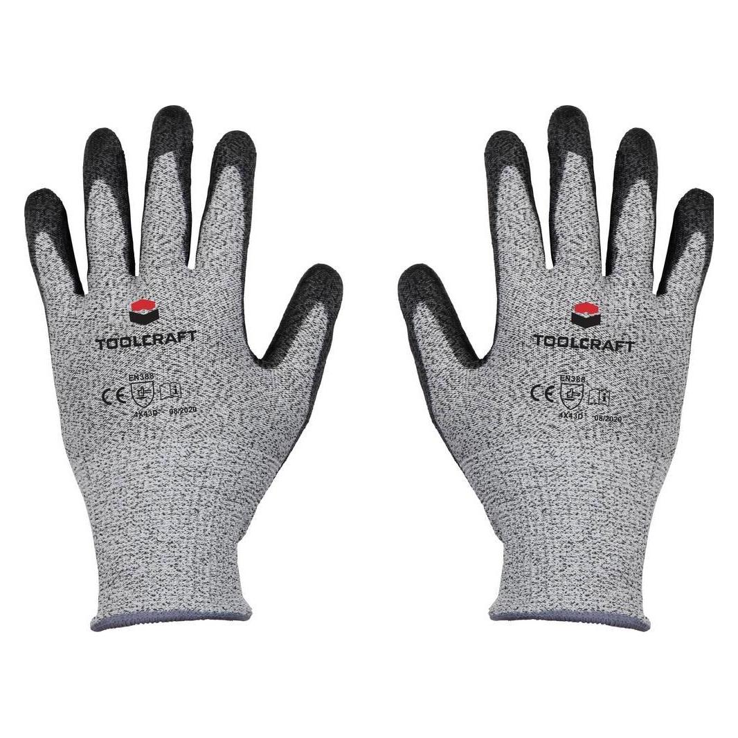 Toolcraft Schnittschutz-Handschuh Level D mit PU-Beschichtung Grösse 11 (11) (TO-5621613)