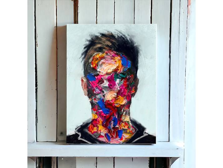 Tableau Décoratif Portrait d'Homme Abstrait
