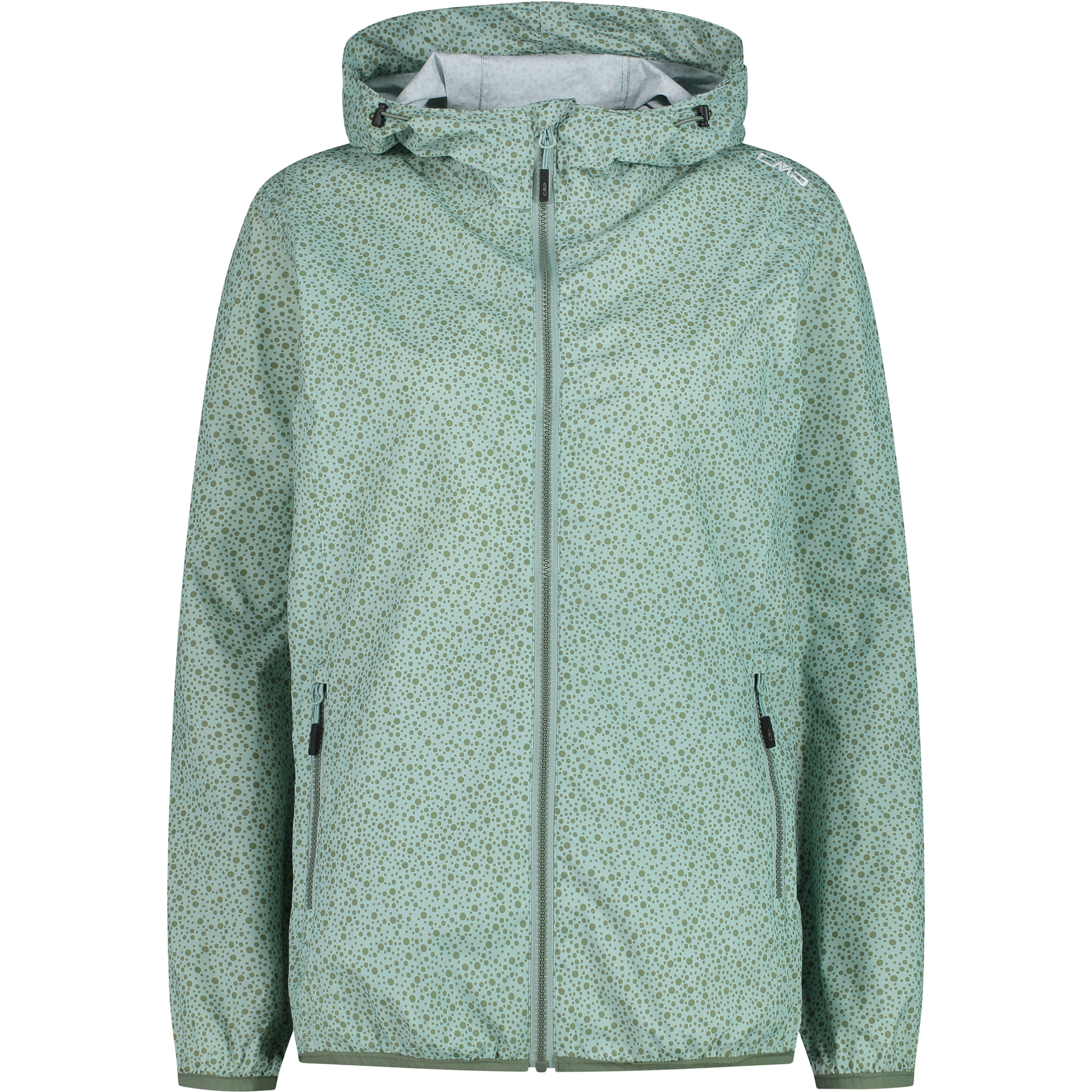 CMP Damen Regenjacke gruen Größe M Trekking Klein verpackbar Wasserabweisend