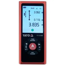 Yato, Laserentfernungsmesser, Bidirektionaler Laser-Entfernungsmesser 2 x 60 m (60 m, Laserentfernungsmesser)