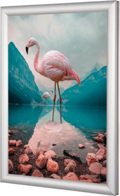 Update Display EasyFix-Klapprahmen, DIN A0, 25 mm Profil, Gehrung, selbstklebend, silber