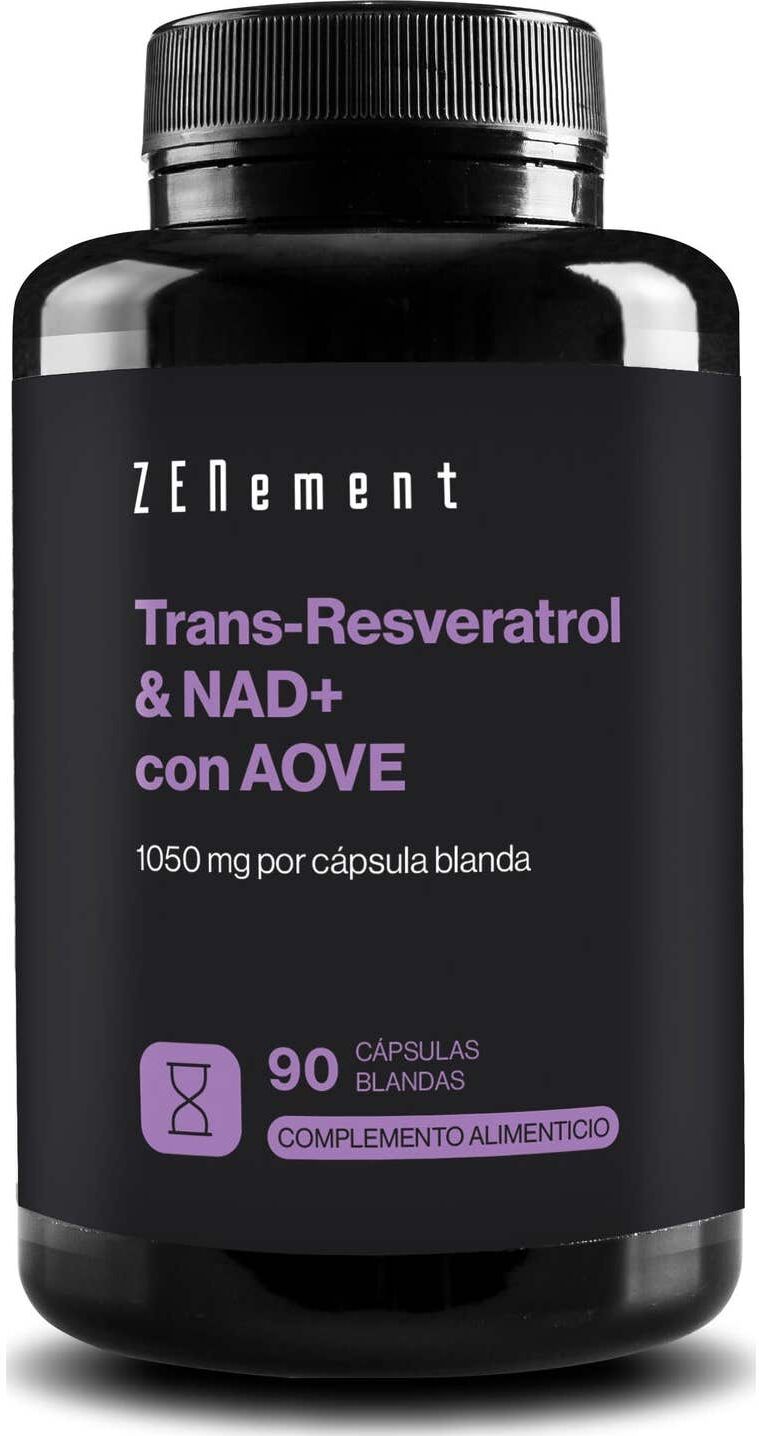 Zenement Trans-Resveratrol & NAD+ con AOVEE 90 Perlas