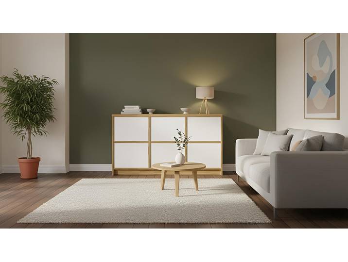 Modernes Sideboard 30 cm tief Eiche Natur geölt