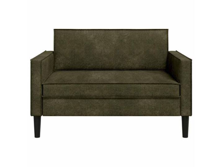 VIDAXL(1512)Fauteuil moderne XXL Charge 150kg Vert armée Simili daim Fauteuil de lecture