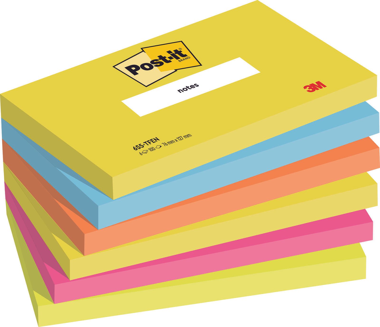 Post-it® Active Collection Haftnotizen 12,7 x 7,6 cm 7100172314