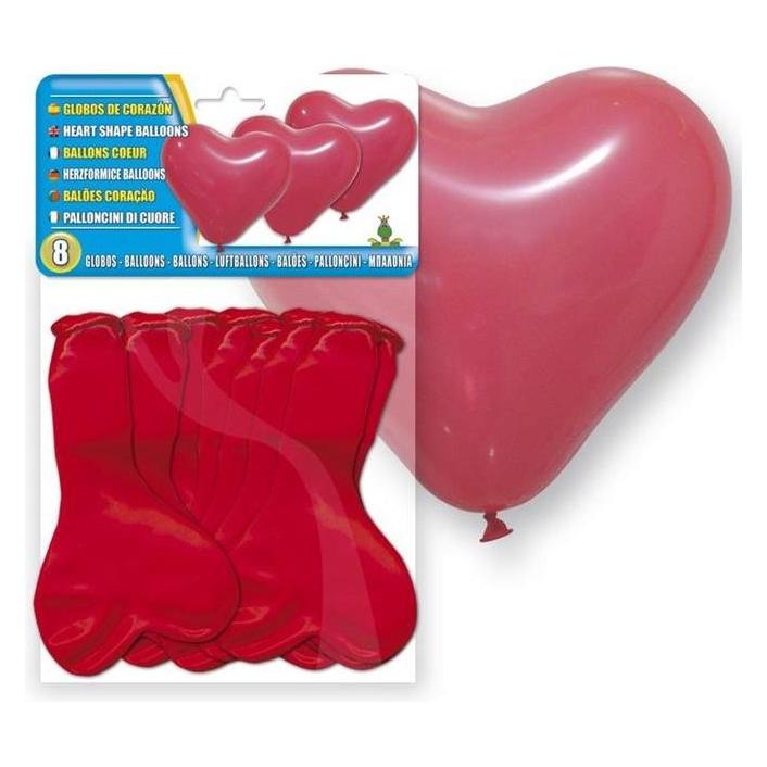 Globolandia BALLOONS (5117-05, 8 PSC., HEART-SHAPED (8x) (60482646)