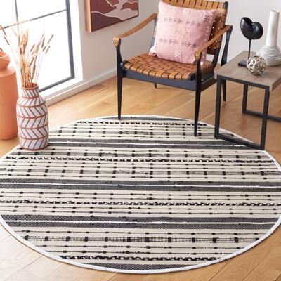 SAFAVIEH Handmade Striped Kilim Isolinda Flatweave Cotton Rug