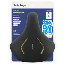 Selle Royal Fahrradsattel Lookin Evo Relaxed Unisex - Stracciatella ISCC+