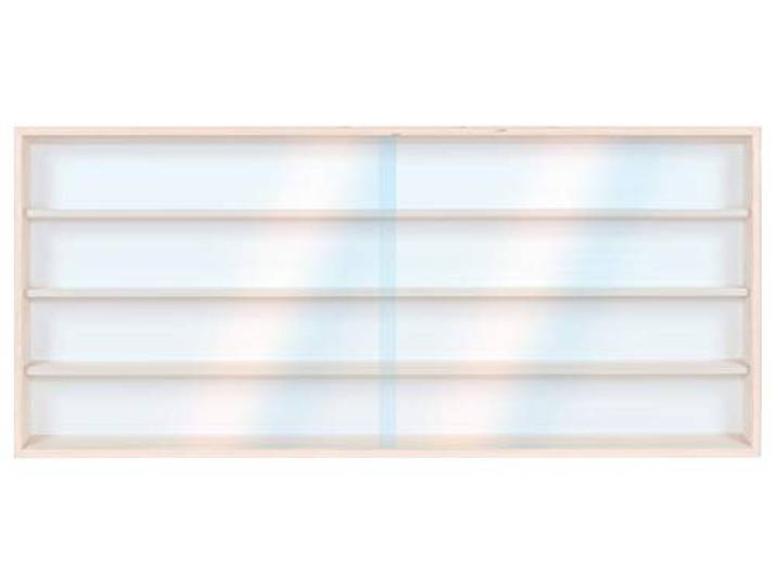 Alsino V-100.4A Vitrine Spur HO & N, Regal H0 100 cm mit Nuten