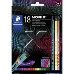 STAEDTLER 186C18 - Buntstift, Dreikantform, 18 Farben