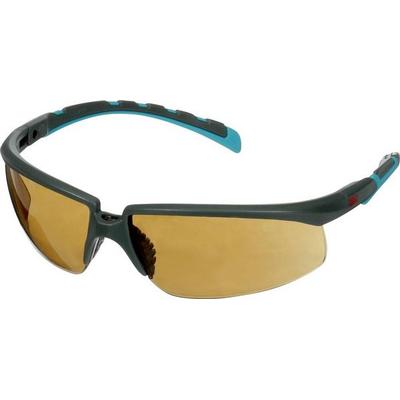 3M S2005SGAF-BGR Schutzbrille mit Antibeschlag-Schutz, mit Antikratz-Schutz, winkelverstellbar Türkis, Grau EN 166 DIN 166
