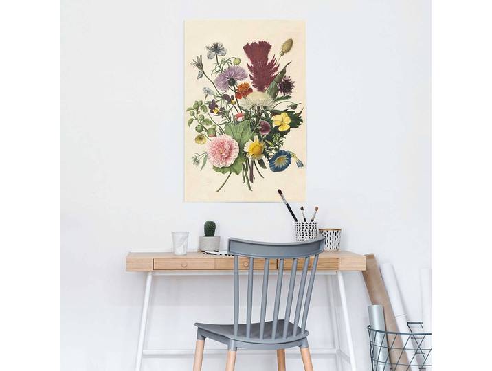 Poster Blumenstrauß Papier Multicolor 61 x 92 x 0cm