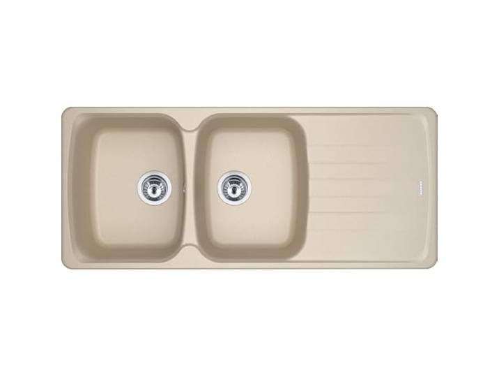 Franke – Évier à deux cuves avec égouttoir AZG 621 Finition avoine de 116 x 50 cm