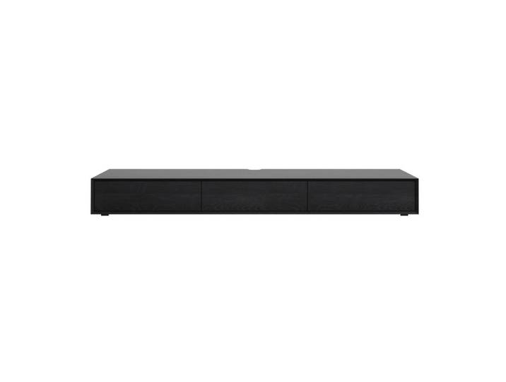 Calicosy Tv-Möbel mit 2 Abattants 43/200/22 cm, Eichefarben, 43x22x46.5 cm, Wohnzimmer, TV Möbel, Lowboards, Lowboards stehend