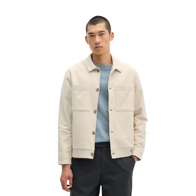 Sweatjacke MARC O'POLO "aus regenerativer Bio-Baumwolle", Herren, Gr. L, beige (grau silk), Obermaterial: 100% Baumwolle, unifarben, relaxed fit, Manschette, Sweatjacken Sweatjacke