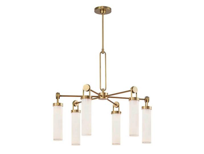 Elstead Lighting Kronleuchter, Messingfarben, Metall, Glas, 81.7 cm, RoHS, CE, höhenverstellbar, Lampen & Leuchten, Innenbeleuchtung, Kronleuchter