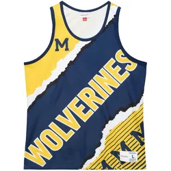 Mitchell & Ness, Herren, Sportshirt, M&N JUMBOTRON Basketball Jersey University Of Michigan - XXL (XXL), Mehrfarbig, XXL