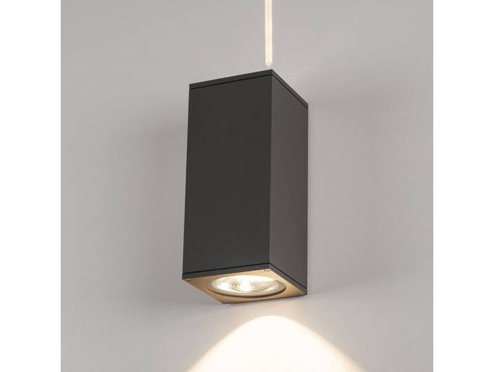 SLV LED Außenwandleuchte Big Theo, schwarz, Aluminium, Modern, Wandlampe