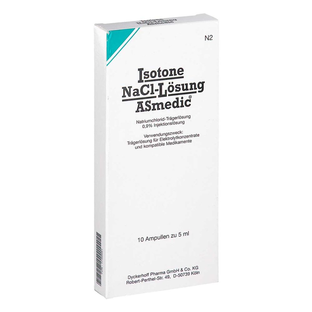Dyckerhoff Pharma GmbH & Co.KG Isotone Nacl-lösung Asmedic Injektionslösung amp. 17388681