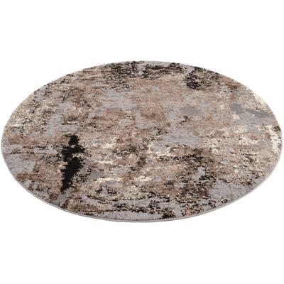 OCI DIE TEPPICHMARKE "JUWEL LIRAY, auch als Läufer und in Rund" rund 20 mm Höhe Kurzflor, Wohnzimmer, Marmor Optik, Hoch Tief Effekt, dichte Qualität