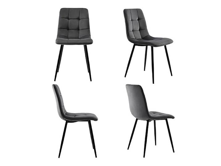 Celya Esszimmerstuhl Esszimmerstuhl 4er-Set Polsterstuhl Design Stuhl mit Rückenlehne, Sitzfläche aus Samt Gestell aus Metall