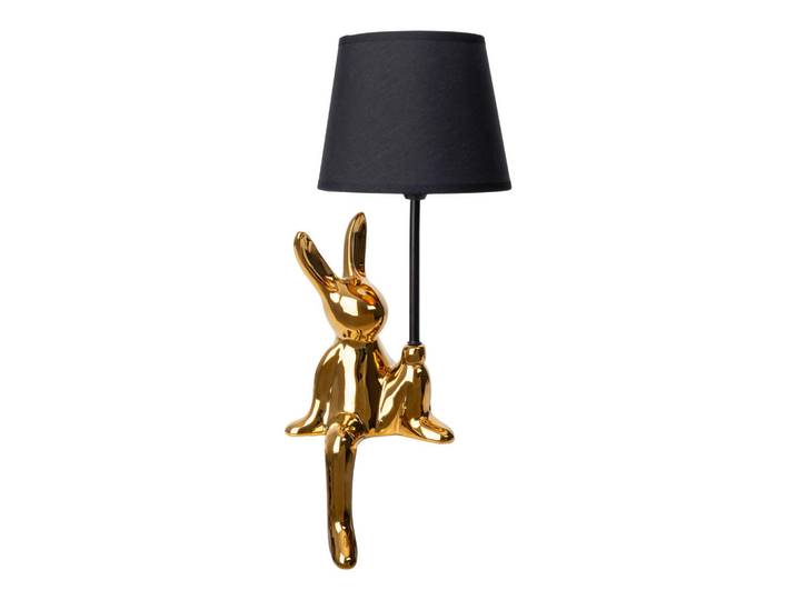 Näve Tischleuchte Helge, Schwarz, Tierform, 18 cm, Zugschalter, Lampen & Leuchten, Innenbeleuchtung, Tischlampen, Tischlampen