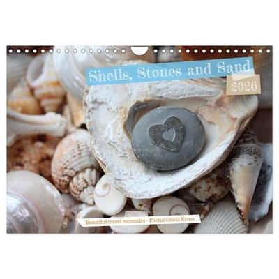 Shells, Stones and Sand (Wall Calendar 2026 DIN A4 landscape), CALVENDO 12 Month Wall Calendar