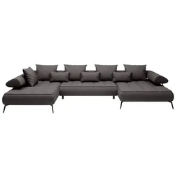 Wohnlandschaft Seledo Stoff Grau Grey