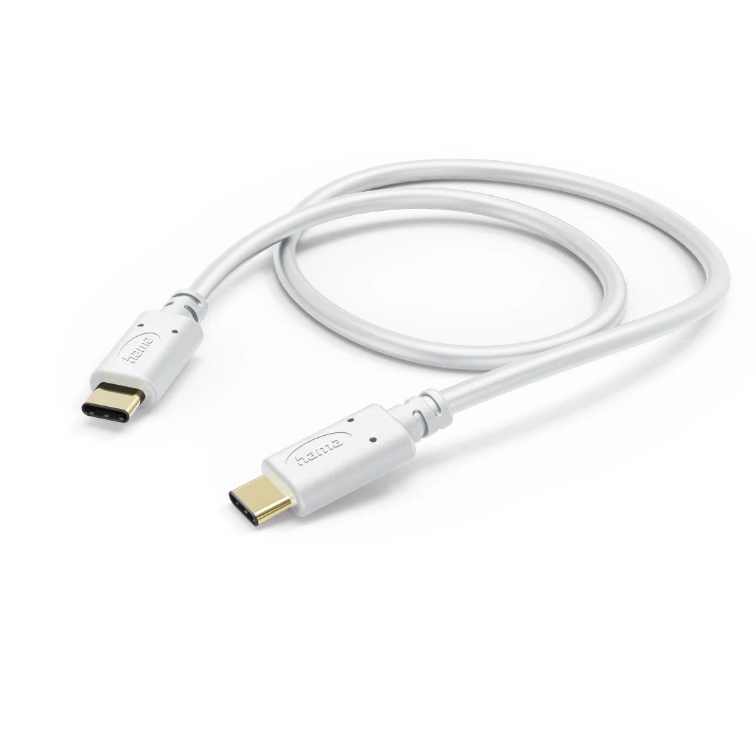 Hama 480 Mbit/s Stecker Rundkabel USB C auf USB C 1,5 m 201704 (Weiß) 00201704