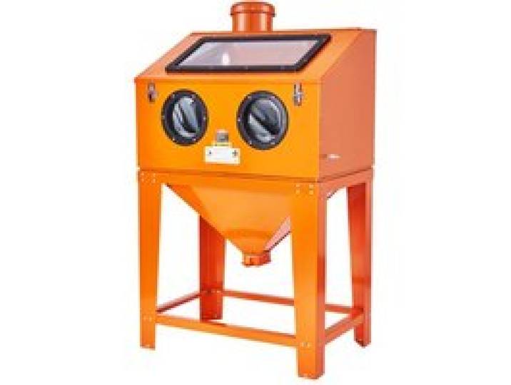 VEVOR 341 L Sandstrahlkabine mit 6,8 L Staubsammelsystem 2,76-8,27 bar Sandstrahlkabine mit Ständer Hochleistungs-Sandstrahler mit Strahlpistole und 4 Düsen zum Entfernen von Farbe und Rost