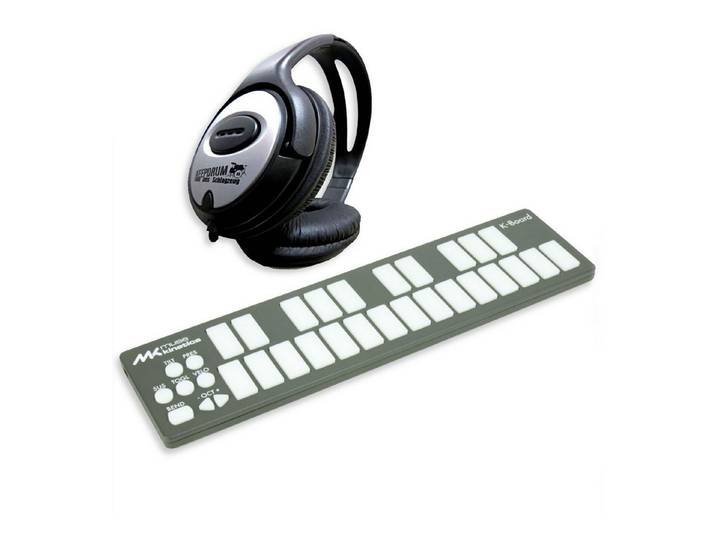 Keith McMillen Muse Kinetics MIDI-Controller K-Board Galaxy mit Kopfhörer Digitales Aufnahmegerät (Vorteils-Set mit Kopfhörer)